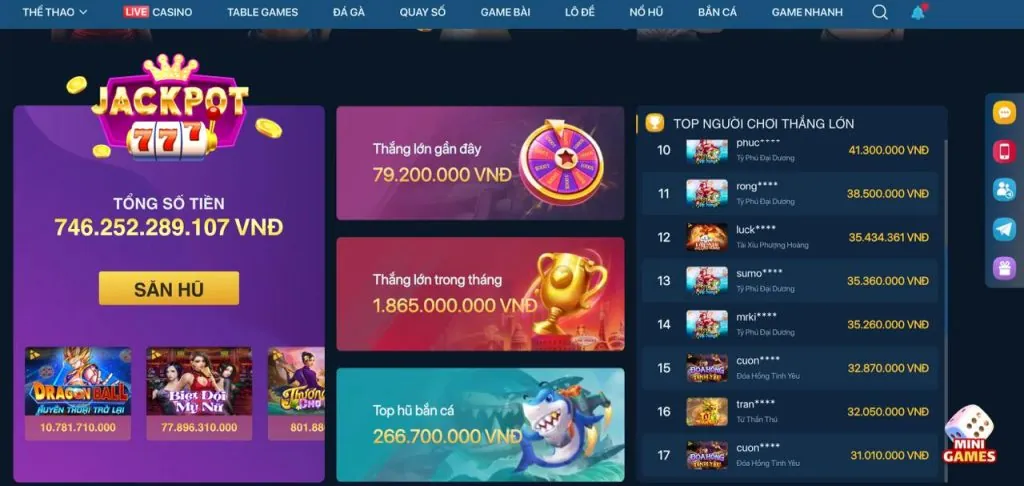 Thưởng Nạp Tiền Độc Quyền